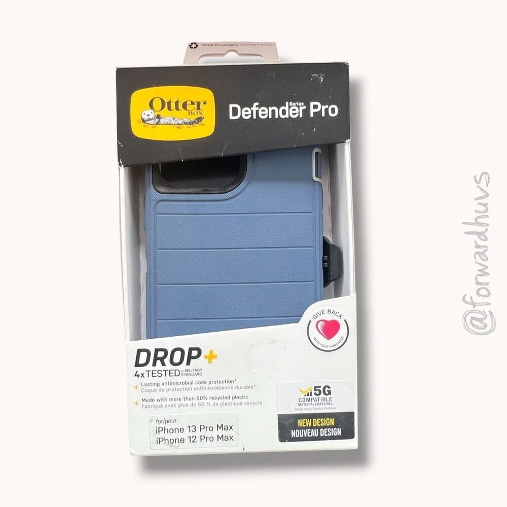 OtterBox Defender Pro Case Blue iPhone 12 13 Pro Max Open Box